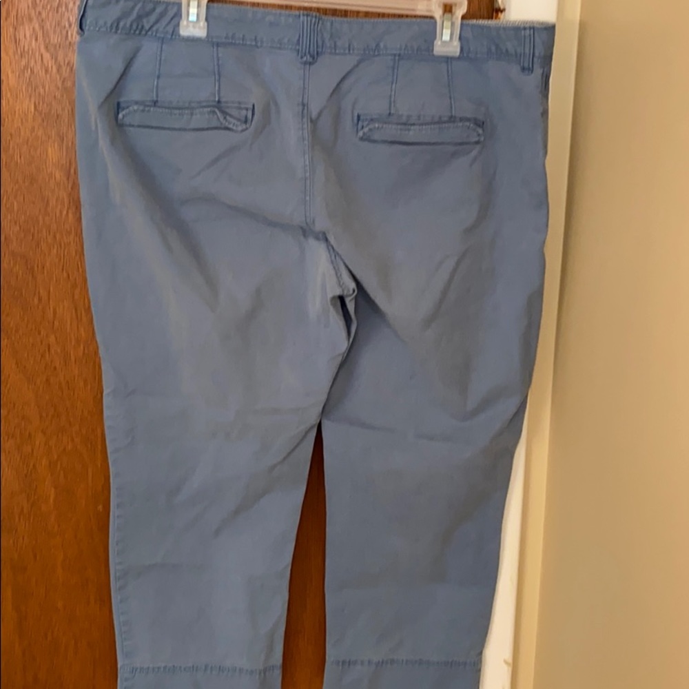 Lt Blue Casual Dress Capris